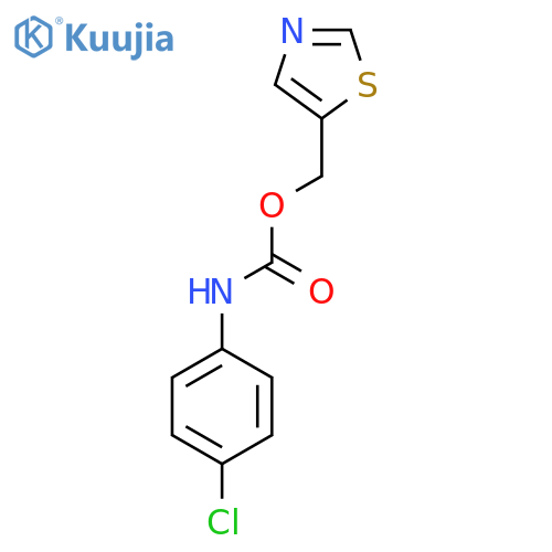 1,3-THIAZOL-5-YLMETHYL N-(4-CHLOROPHENYL)CARBAMATE structure
