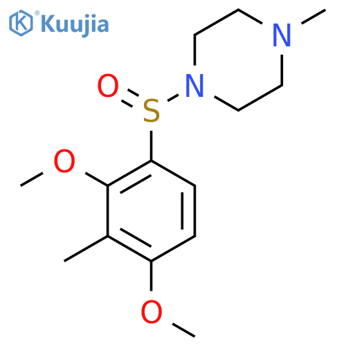 1-[(2,4-Dimethoxy-3-methylphenyl)sulfinyl]-4-methylpiperazine structure