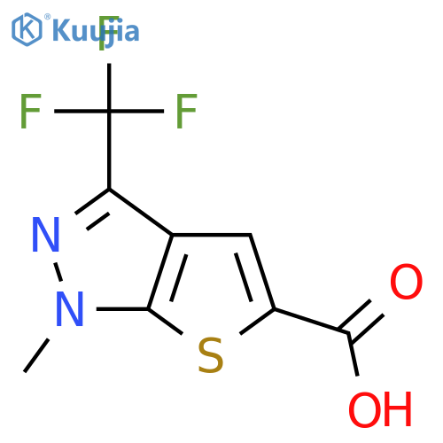 1-Methyl-3-(Trifluoromethyl)-1h-Thieno2,3-CPyrazole-5-Carboxylic Acid structure