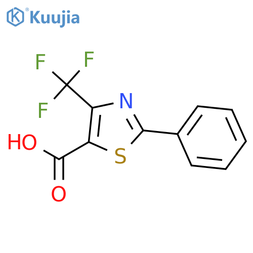 5-Thiazolecarboxylic acid, 2-phenyl-4-(trifluoromethyl)- structure