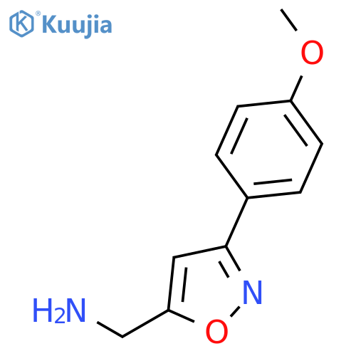 3-(4-Methoxyphenyl)-5-isoxazolylmethanamine structure