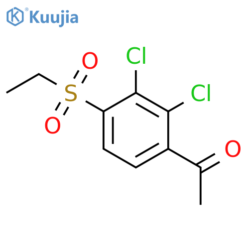 1-2,3-Dichloro-4-(ethylsulfonyl)phenyl-1-ethanone structure
