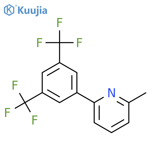 Pyridine, 2-[3,5-bis(trifluoromethyl)phenyl]-6-methyl- structure