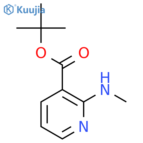 3-Pyridinecarboxylicacid,2-(methylamino)-,1,1-dimethylethylester(9CI) structure