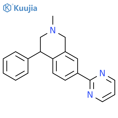 Isoquinoline, 1,2,3,4-tetrahydro-2-methyl-4-phenyl-7-(2-pyrimidinyl)- structure