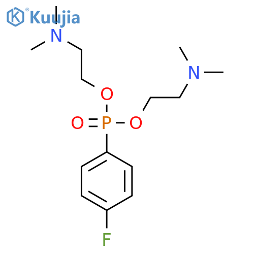 bis[2-(dimethylamino)ethyl] (4-fluorophenyl)phosphonate structure