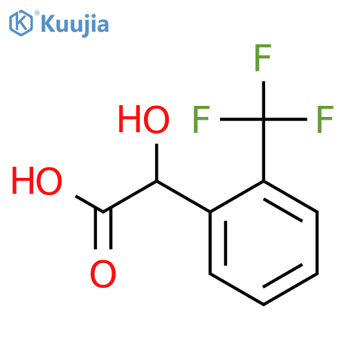 2-hydroxy-2-2-(trifluoromethyl)phenylacetic acid structure