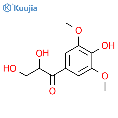 2,3-Dihydroxy-1-(4-hydroxy-3,5-dimethoxyphenyl)propan-1-one structure
