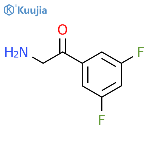 2-Amino-1-(3,5-difluoro-phenyl)-ethanone structure