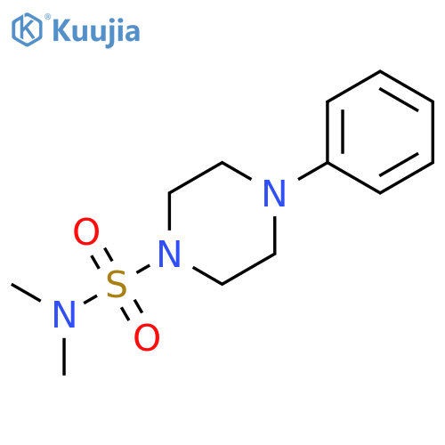 N,N-dimethyl-4-phenylpiperazine-1-sulfonamide structure