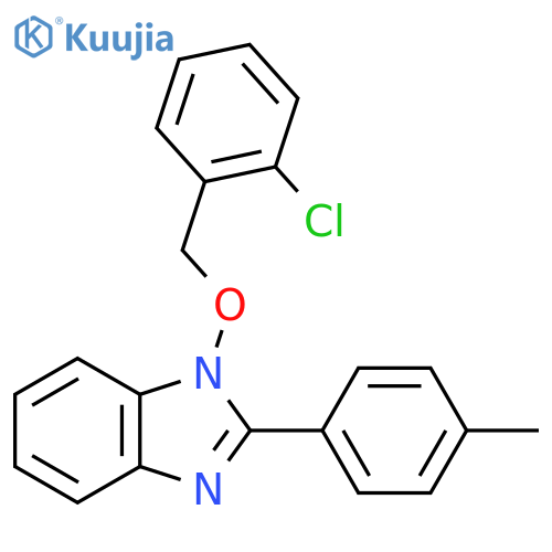1-[(2-CHLOROBENZYL)OXY]-2-(4-METHYLPHENYL)-1H-1,3-BENZIMIDAZOLE structure