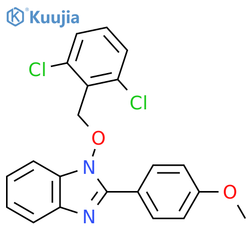 1-[(2,6-DICHLOROBENZYL)OXY]-2-(4-METHOXYPHENYL)-1H-1,3-BENZIMIDAZOLE structure