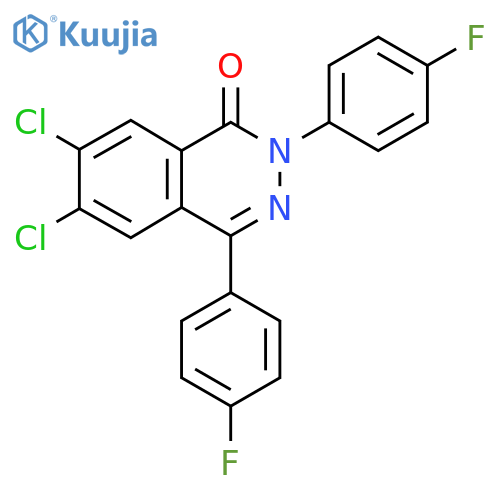 6,7-Dichloro-2,4-bis(4-fluorophenyl)phthalazin-1-one structure