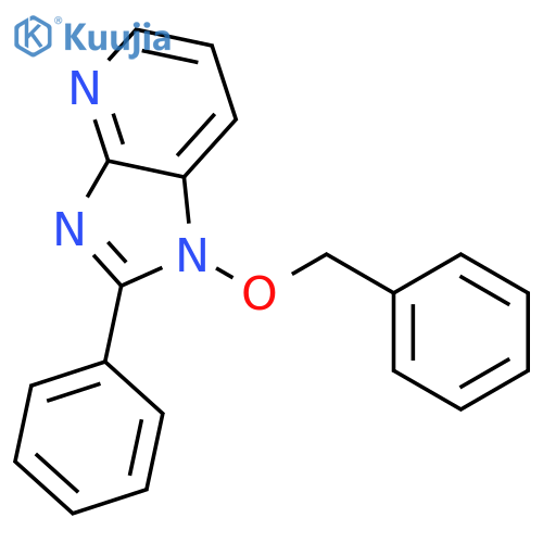 1H-Imidazo[4,5-b]pyridine, 2-phenyl-1-(phenylmethoxy)- structure