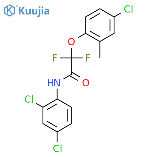 2-(4-chloro-2-methylphenoxy)-N-(2,4-dichlorophenyl)-2,2-difluoroacetamide structure