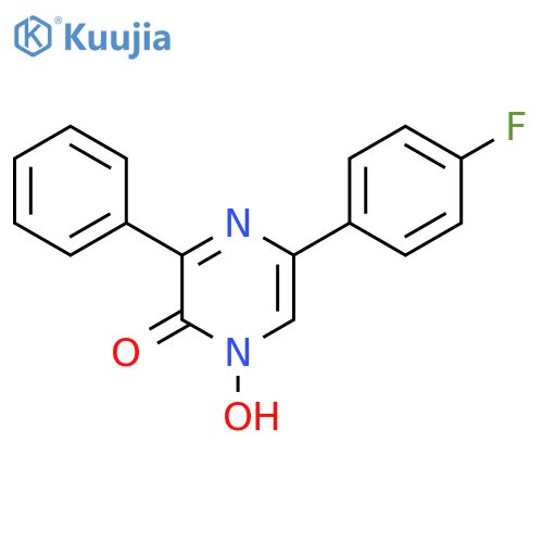 5-(4-fluorophenyl)-1-hydroxy-3-phenyl-2(1H)-pyrazinone structure