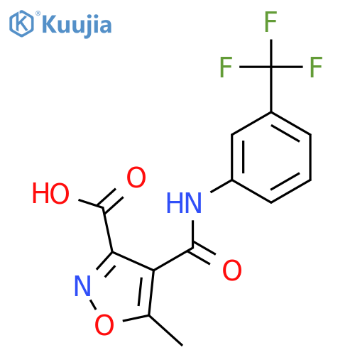 5-Methyl-4-{3-(trifluoromethyl)anilinocarbonyl}-3-isoxazolecarboxylic Acid structure