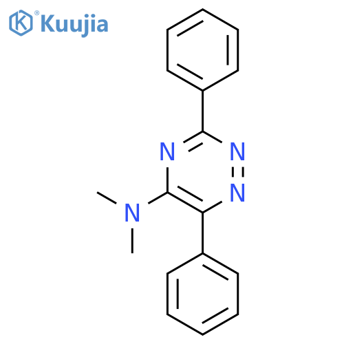 1,2,4-Triazin-5-amine, N,N-dimethyl-3,6-diphenyl- structure