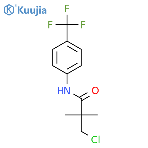 Propanamide, 3-chloro-2,2-dimethyl-N-[4-(trifluoromethyl)phenyl]- structure