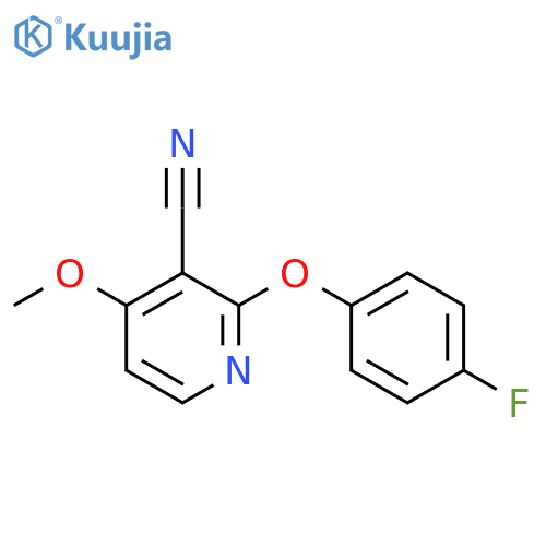 2-(4-Fluorophenoxy)-4-methoxynicotinonitrile structure