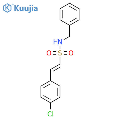 (E)-N-BENZYL-2-(4-CHLOROPHENYL)-1-ETHENESULFONAMIDE structure