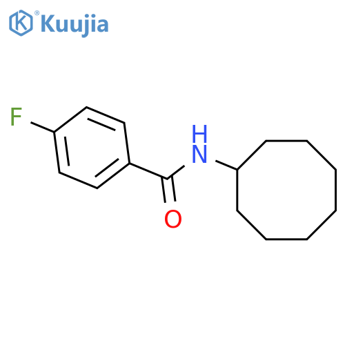 Benzamide,N-cyclooctyl-4-fluoro- structure