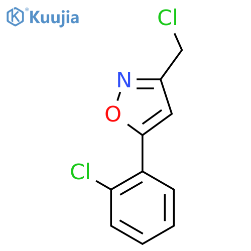 3-(Chloromethyl)-5-(2-chlorophenyl)isoxazole structure