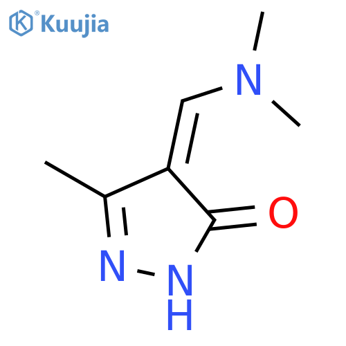 3H-Pyrazol-3-one,4-[(dimethylamino)methylene]-2,4-dihydro-5-methyl- structure