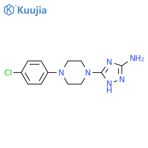 5-(4-(4-chlorophenyl)piperazin-1-yl)-1H-1,2,4-triazol-3-amine structure