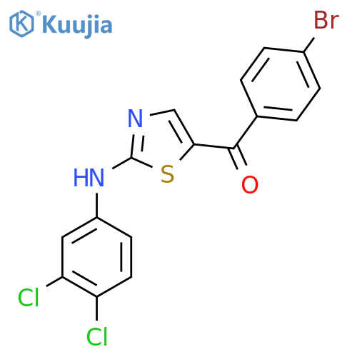 (4-BROMOPHENYL)[2-(3,4-DICHLOROANILINO)-1,3-THIAZOL-5-YL]METHANONE structure