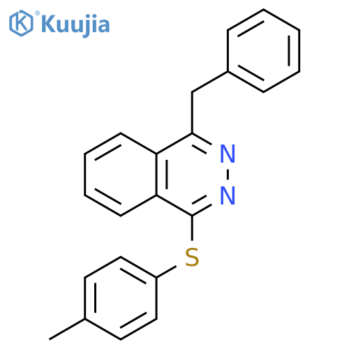 Phthalazine, 1-[(4-methylphenyl)thio]-4-(phenylmethyl)- structure