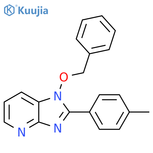 1H-Imidazo[4,5-b]pyridine, 2-(4-methylphenyl)-1-(phenylmethoxy)- structure