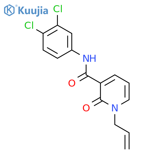 1-allyl-N-(3,4-dichlorophenyl)-2-oxo-1,2-dihydro-3-pyridinecarboxamide structure