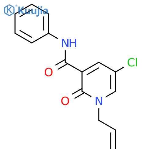 1-allyl-5-chloro-2-oxo-N-phenyl-1,2-dihydro-3-pyridinecarboxamide structure