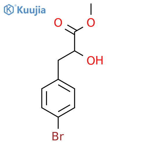 methyl 3-(4-bromophenyl)-2-hydroxypropanoate structure