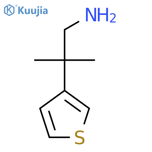 2-methyl-2-(thiophen-3-yl)propan-1-amine structure