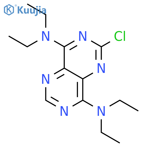 PYRIMIDO[5,4-D]PYRIMIDINE-4,8-DIAMINE, 2-CHLORO-N,N,N',N'-TETRAETHYL- structure