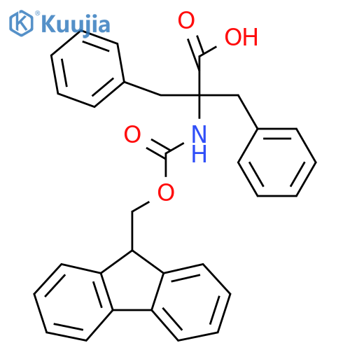 Phenylalanine, N-[(9H-fluoren-9-ylmethoxy)carbonyl]-α-(phenylmethyl)- structure