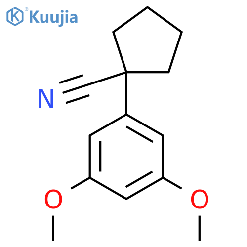 1-(3,5-Dimethoxyphenyl)cyclopentanecarbonitrile structure