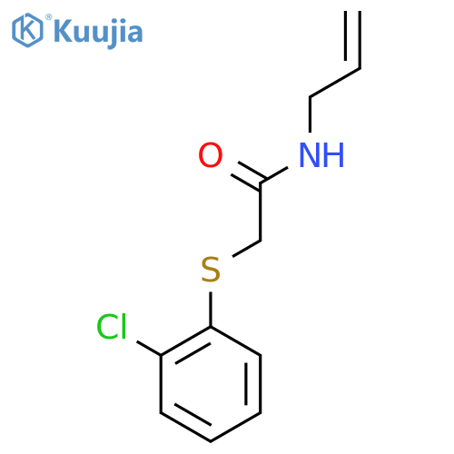 N-Allyl-2-[(2-chlorophenyl)sulfanyl]acetamide structure