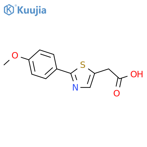 2-2-(4-methoxyphenyl)-1,3-thiazol-5-ylacetic acid structure