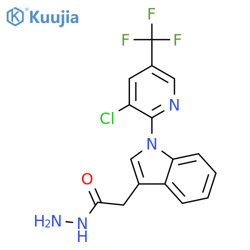 2-{1-3-Chloro-5-(trifluoromethyl)-2-pyridinyl-1H-indol-3-yl}acetohydrazide structure