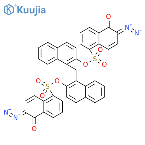 1-Naphthalenesulfonicacid, 6-diazo-5,6-dihydro-5-oxo-, 1,1'-(methylenedi-1,2-naphthalenediyl) ester structure