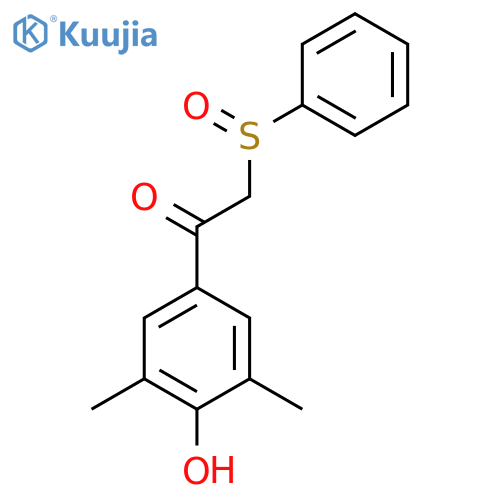 1-(4-Hydroxy-3,5-dimethylphenyl)-2-(phenylsulfinyl)-1-ethanone structure