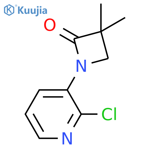 1-(2-Chloropyridin-3-yl)-3,3-dimethylazetidin-2-one structure