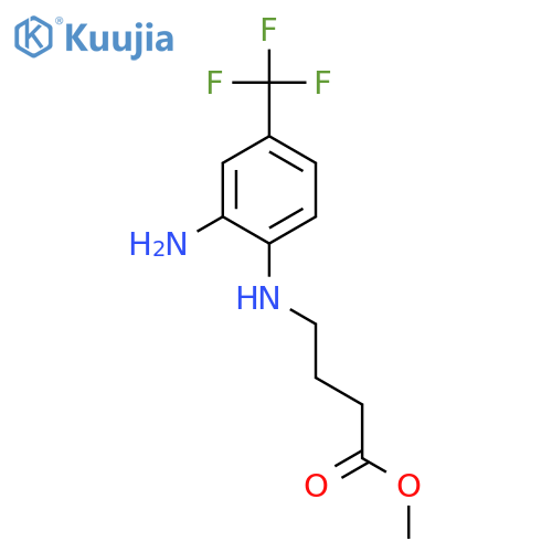 Methyl 4-2-Amino-4-(trifluoromethyl)anilino-butanoate structure