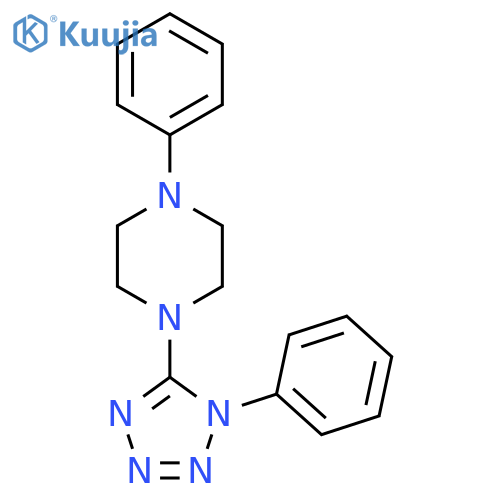 1-PHENYL-4-(1-PHENYL-1H-1,2,3,4-TETRAAZOL-5-YL)PIPERAZINE structure