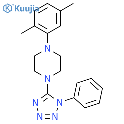 1-(2,5-DIMETHYLPHENYL)-4-(1-PHENYL-1H-1,2,3,4-TETRAAZOL-5-YL)PIPERAZINE structure