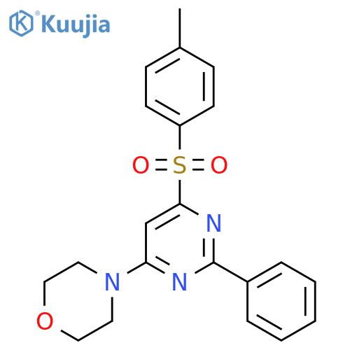 4-(6-[(4-METHYLPHENYL)SULFONYL]-2-PHENYL-4-PYRIMIDINYL)MORPHOLINE structure