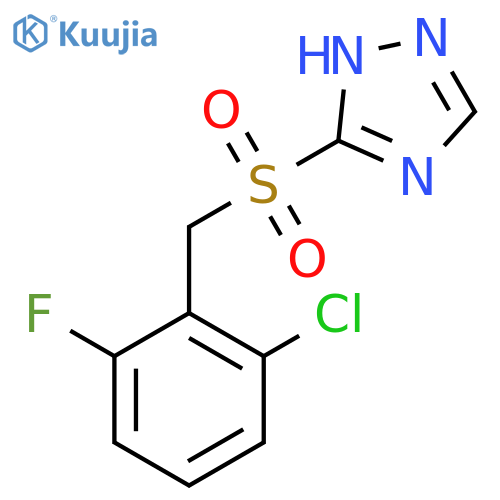 3-[(2-chloro-6-fluorobenzyl)sulfonyl]-1H-1,2,4-triazole structure